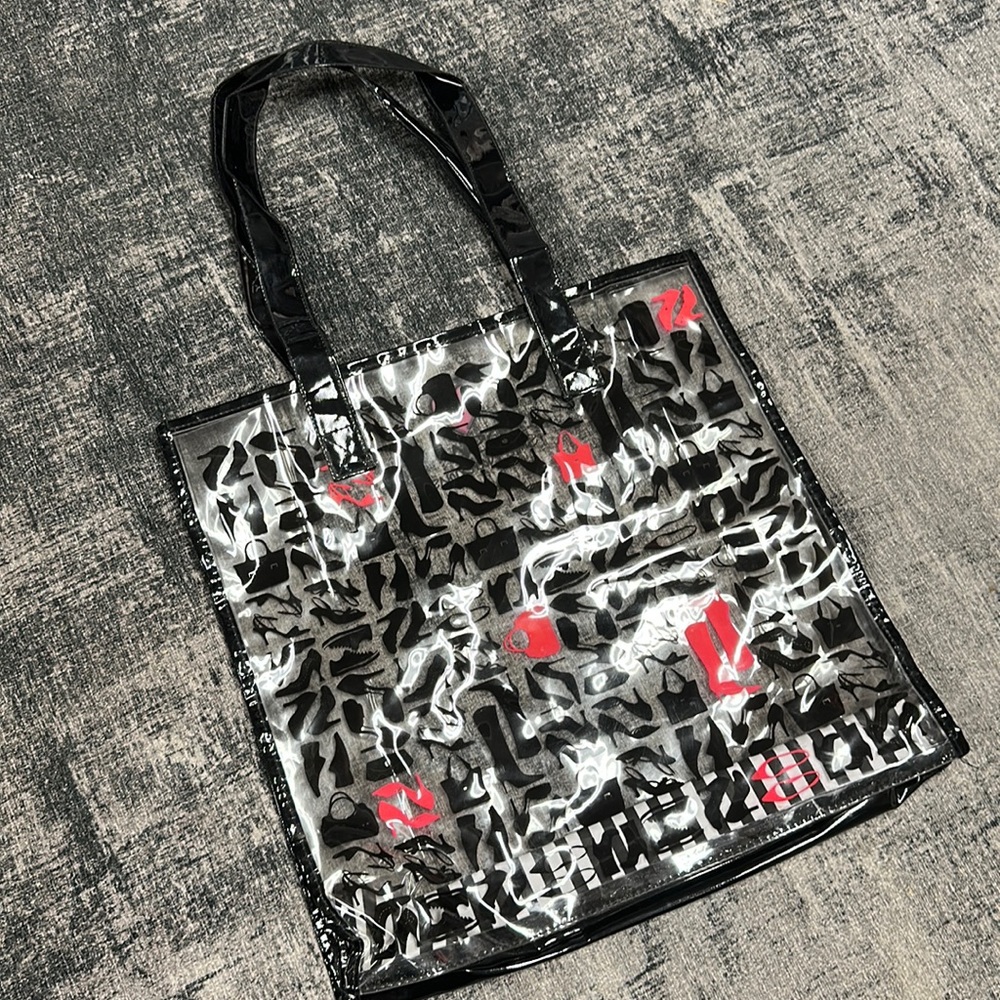 4/$10 DSW transparent tote bag